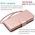 thumbnail image 6 of Galaxy A51 5G Case, [5G Version] Galaxy A51 Wallet Case, Tekcoo Luxury PU Leather Cash Credit Card Slots Holder Carrying Folio Flip Cover [Detachable Magnetic Hard Case] for Samsung A51 [Rose Gold], 6 of 6