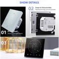 thumbnail image 6 of BIMZUC Wireless Smart Thermostat for Home Programmable Wall Mounted Boiler Thermostat AC95-240V Square White LED Screen, 6 of 9
