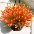 thumbnail image 6 of Artificial Plants Outdoor, 20 Pcs Fake Mums Artificial Fall Flowers UV Resistant Outdoor Faux Plants, Plastic Faux  Greenery Shrubs for Home Porch Garden Yard, 6 of 8