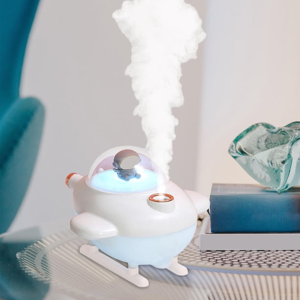 Difusor de aceites esenciales perfecl minihumidificador USB lámpara nocturna Humidificador blanco