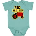 thumbnail image 3 of Inktastic Red Tractor Big Brother Boys Baby Bodysuit, 3 of 5