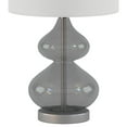 thumbnail image 3 of 510 Design Curved Glass Table Desk Lamp Set of 2 with Drum-shaped Shade and Bottle-Gourd Body, Gray, 3 of 6