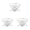 thumbnail image 1 of Soporte para gotero de café de acero, estante plegable para filtro de café para acampar (L), 3 uds., 1 of 8