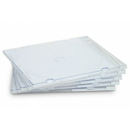 CheckOutStore 10 SLIM Clear CD Jewel Cases