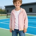 thumbnail image 6 of zuwimk Girls Rain Jackets Lightweight Waterproof Hooded Raincoats Windbreakers(8-9 Years,Pink), 6 of 8