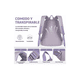 thumbnail image 3 of Mochila Escolar de Viaje Bolsa Juvenil De Moda Para Laptop Color VIOLETA, 3 of 4