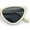 Ivory - Black, variant on Womens Triangle Gothic Fashion Cat Eye Plastic Retro Sunglasses Ivory - Black
