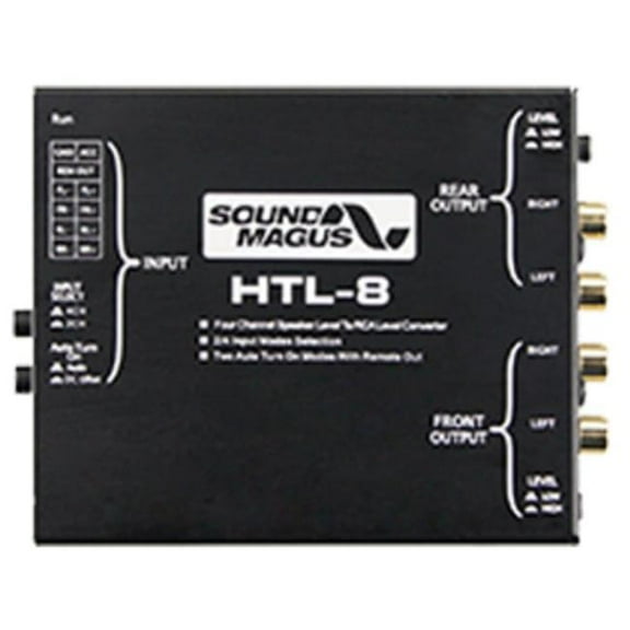 SoundMagus HTL8 4 Channel Speaker Level Input to RCA Level Input Converter