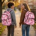 thumbnail image 3 of Xixirimido Cute Axolotl Strawberry Floral Print 17" School Backpack for Girls Multi-pocket Bookbags Large School Bag for Elementary Middle High School Students Back to School Supplies, 3 of 8
