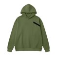 thumbnail image 6 of THNCYX Hoodies For Men With Zipper Chest Pocket Long Sleeve Top Loose Fit Casual Street Style Soft Mens Sweatshirt Fall Outfits S-2XL, 6 of 8