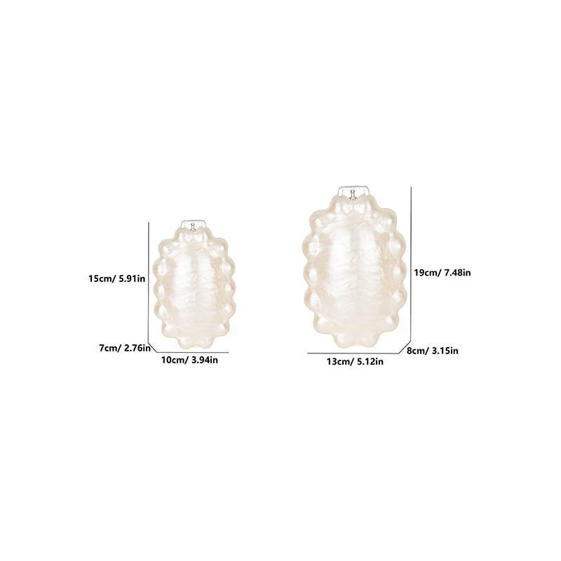 Clutch Bag for Women Luxury Pearlescent Daisy Bag with Pearl Handle Chain Strap Elegant Purse for Wedding Prom Party