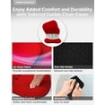 thumbnail image 5 of Juego de fundas curble WIDER (ancho estándar): silla con soporte lumbar y funda desmontable, corrector de postura lumbar, alivio del dolor de espalda (juego rojo), 5 of 5