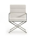 thumbnail image 3 of Modern White Leatherette Dining Chair, 3 of 4