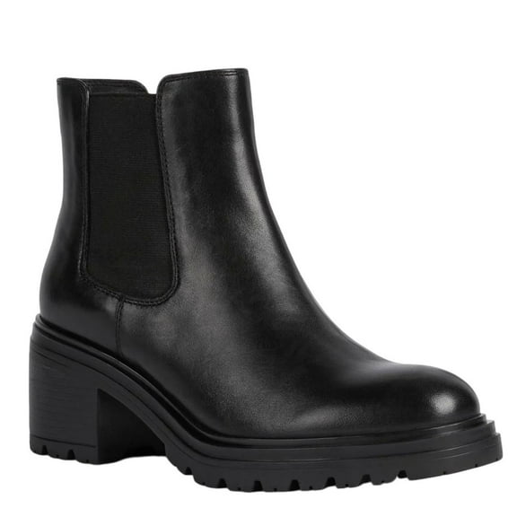 Geox Womens Damiana Patent Leather Ankle Boots