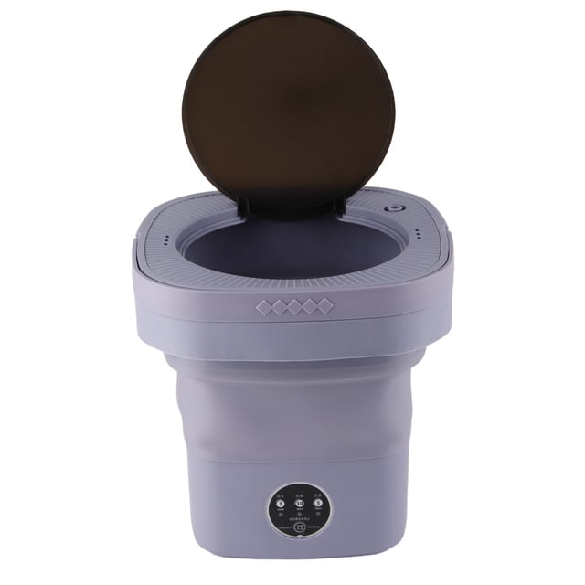 Lavadora Portátil, Mini Lavadora Plegable De 6,5 L, Lavadora Portátil Para Ropa, Cubeta Plegable Ligera Para Camping, Viajes, Espacios Pequeños Y Fácil De Transportar