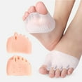 thumbnail image 6 of Soumake 4 Pairs Silicone Toe Separators for Women Soft Toe Separators for Overlapping Toes Foot Corrector Overlapping Toes Straightener, 6 of 8