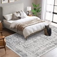 thumbnail image 3 of FairOnly 2'x6' Vintage Runner Rug Hallway Area Rugs for Kitchen Washable Non-Slip Gray Soft Rug for Bedroom, 3 of 7