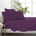 thumbnail image 5 of Bare Home 6 Piece Sheet Set, Microfiber, 2 Extra Pillowcases, Cal King, Plum, 5 of 6