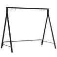 thumbnail image 2 of Patio Furniture Outsunny Metal Porch Swing Stand, Heavy Duty Swing Frame, Hanging Chair Stand Only, 528 LBS Weight Capacity, for Backyard, Patio, Lawn, Playground, Black,Patio Chairs, 2 of 9