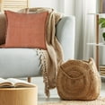 thumbnail image 6 of Ox Bay Nellie 20" x 20" Orange Fringed Cotton Adult Decorative Throw Pillow, 6 of 11