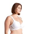 thumbnail image 2 of Curve Muse Women's Lightly Padded Underwire Lace Bra with Padded Shoulder Straps-2PK-WHITE,NUDE-36DD, 2 of 6
