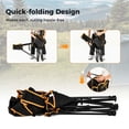 thumbnail image 6 of Goplus 2 PCS Folding Camping Chair with Footrest Adjustable Backrest Padded Cushion, 6 of 10