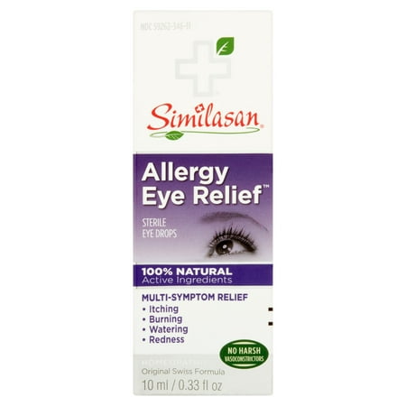 Similasan Soulagement des allergies des yeux stériles gouttes oculaires, 0,33 fl oz