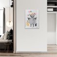 thumbnail image 3 of Highland Cow Bathroom Decor Funny Cow Toilet Bathroom Wall Art Black and White Wall Decor Longhorn Cattle Canvas Pictures Prints Painting Framed Modern Artwork Kids Bathroom Deocration 12x16in, 3 of 6