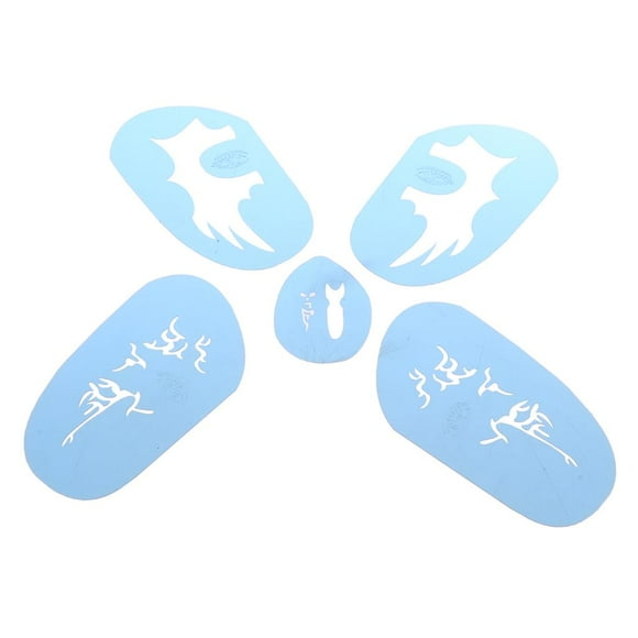 1 de pntil de maquilje de pntil de pintura facial de ojos corporal reutilizable para de Halloween Colcomx Plantilla de la plantilla de la pintura de la cara