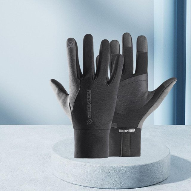 Guantes Térmicos a Prueba a Prueba de Agua, Pantalla Táctil de Invierno, Guantes Cálidos para Ciclismo, Equitación, , Deportes Al Aire gris l Baoblaze Guantes de invierno