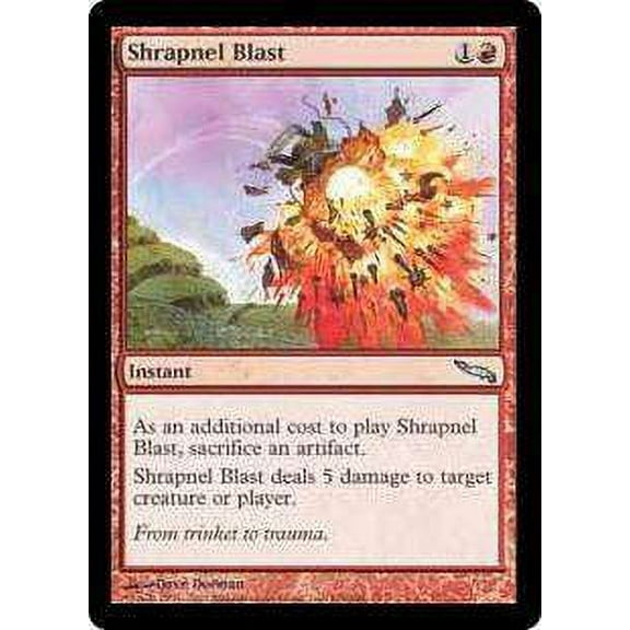 MtG Mirrodin Uncommon Shrapnel Blast (FOIL) #106