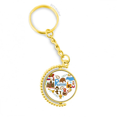 thumbnail image 1 of Rusia acordeon Saint Basil 's Cathedral Anillo de oro de metal llavero llavero, 1 of 3