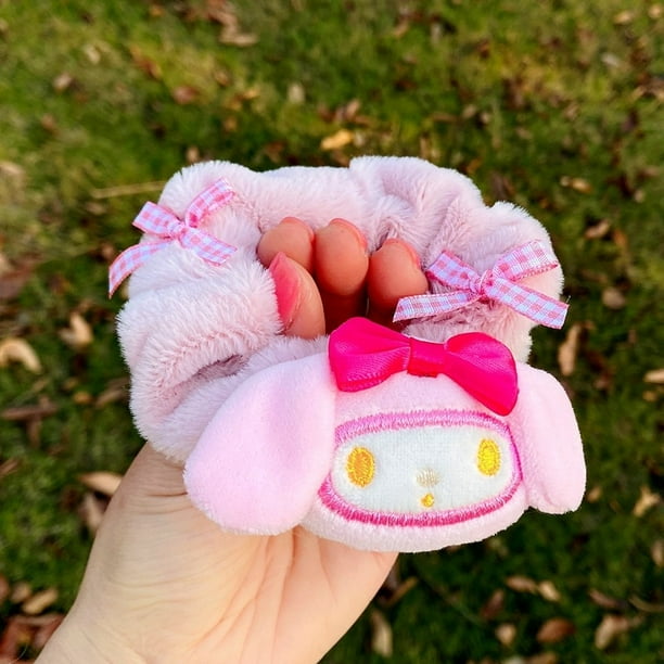 Kawaii Sanrioed Cinnamonroll Kuromi-coletero de dibujos animados para el cabello, My Melody para el cabello, JK, bonito Anime, gomas para el pelo, regalos10 Fivean Toy model