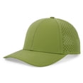 thumbnail image 2 of GrmtClth Green Lightweight Perforated Baseball Cap Ventilated Quick Dry Hat for Sports Daily Wear, 2 of 3