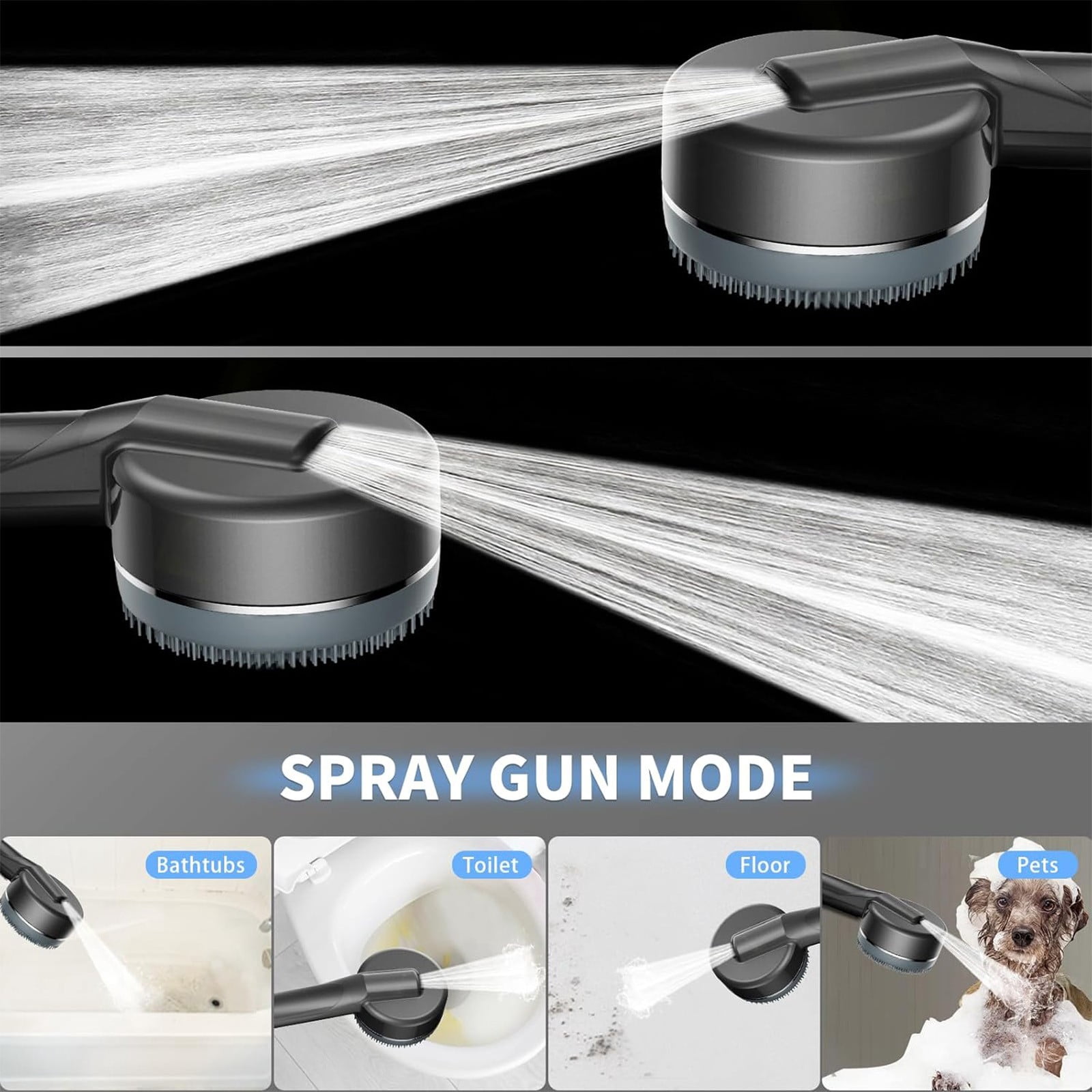Filtered Shower Head with Handheld - High Pressure 3 Spray Modes Showerhead with Filters,Built-in Hose Connector, Water Saving, for Hard Water RV Home Camper Travel Trailer
