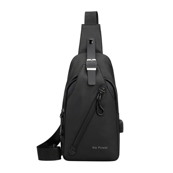 Marryso Shoulder Crossbody Bag for Men Men's Outdoor Chest Bag Trend USB Chest Bag Sports Crossbody Bag Business Backpack
