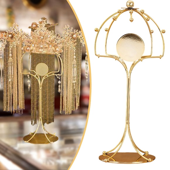 Expositor de corona de fénix, soporte para tocado de novia, versátil soporte para sombreros, accesorio fotográfico para hogar, tocador de mesa o 39x16cm