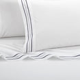 thumbnail image 2 of Chic Home Freia 4-Piece Solid Color Cotton Sheet Set, Queen, Blue, 2 of 5