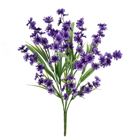 Mainstays 19 inch Indoor Artificial Polyester Wildflower Bush in Purple Color