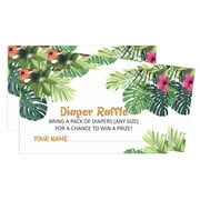 Inkdotpot Diaper Raffle Tickets For Baby Shower -Boy, GirlBaby Shower Fun Party Games, Lottery Insert Cards, Bring A Pack Of Diapers To Win Favors,DinosaurTheme Party Supplies
