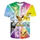 thumbnail image 1 of Camiseta de Pokémon con dibujos animados para bebés, niños y niñas, ropa de verano de manga corta con estampado de dibujos animados de Pikachu, camiseta de Pokémon para niños, 1 of 6