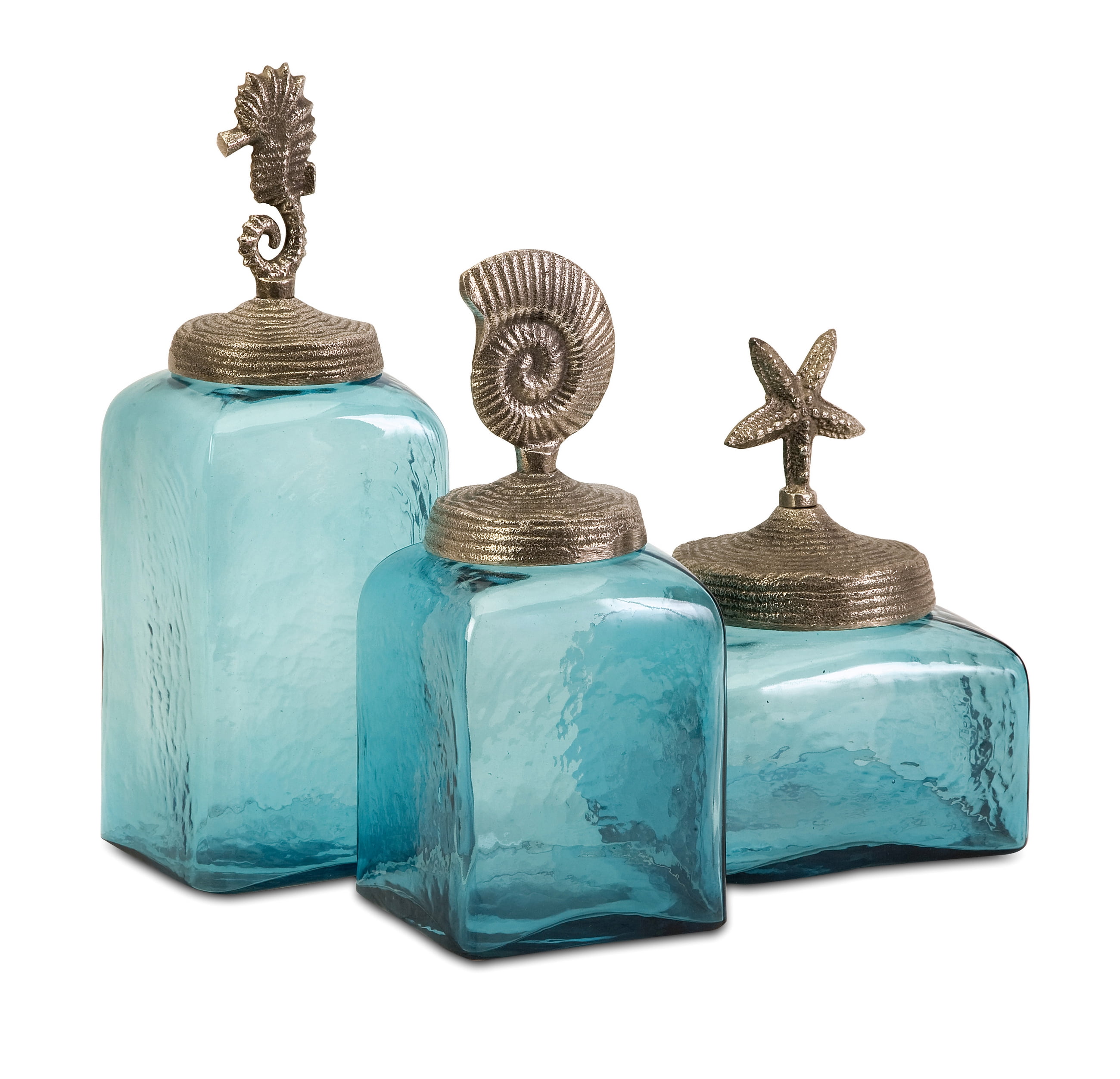 Simply Stunning Set of 3 Sea Life Canisters