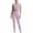 Purple, variant on ZZwxWA Yoga Sets for Women 2 piece Seamless Workout Sets for Womens High Waist Leggings Sets Gym Outfits Work Out Clothes