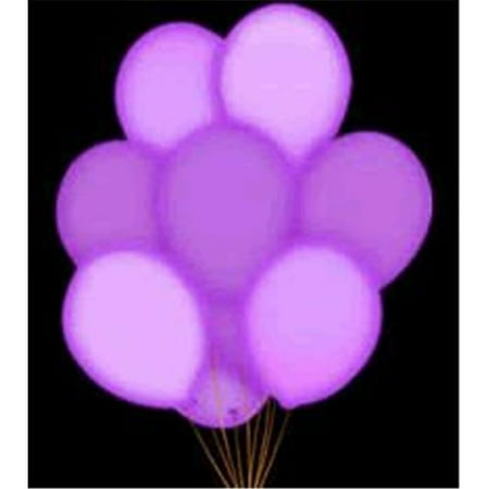 LED Balloons Five Pack, Purple