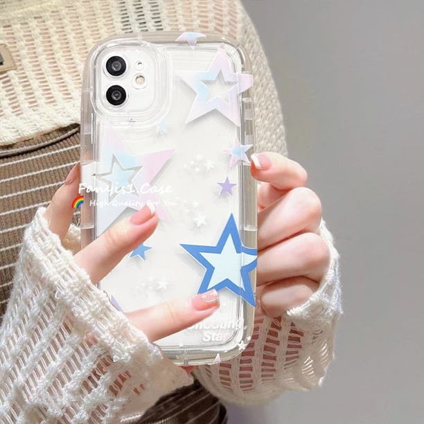 Funda Compatible Con Samsung A14 A13 A12 A04S A03S A52 A51 A71 A34 A50 A50S A02s A22 A32 A23 A54 A11 Stars Ilustración De Teléfono Cojín De Aire Protectora De Silicona