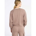 thumbnail image 3 of Scoop Women’s New Scubaknit Raglan Henley Top, Sizes XS-XXL, 3 of 5