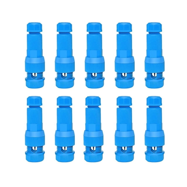 Feltree 10PCS Puncture Connector View Light Cable Connector Patio View Light Paralleling Fixture Screw-less Swivel Puncture Wirer