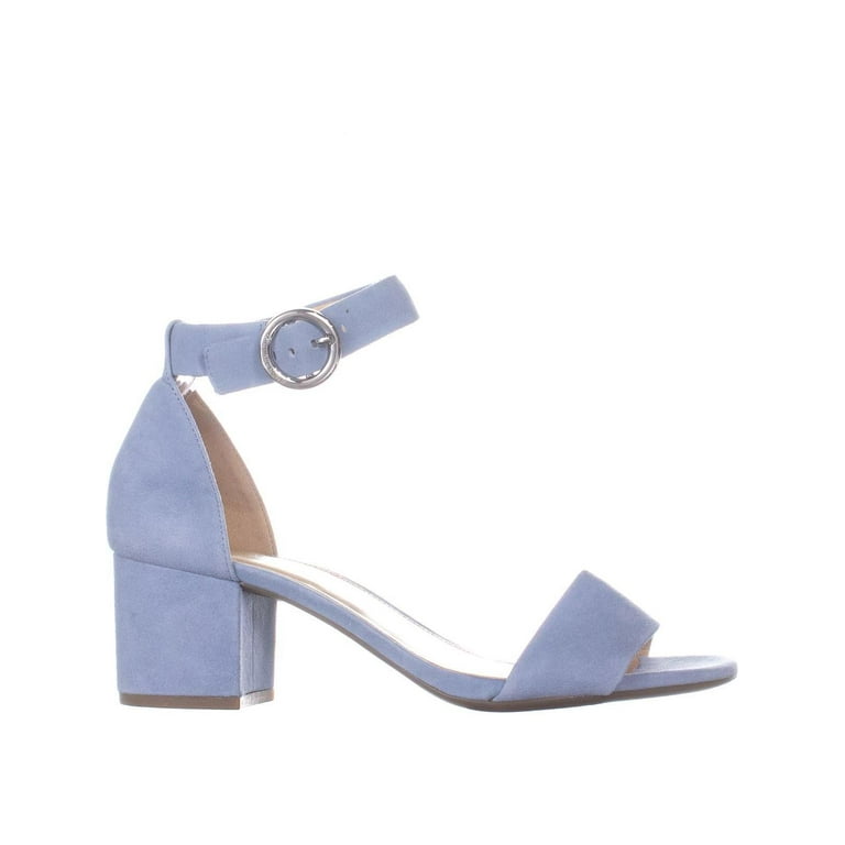 Womens MICHAEL Michael Kors Lena Flex Mid Ankle Strap Block Heel Sandals Pale Blue Walmart