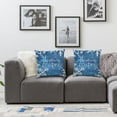 thumbnail image 2 of nygtbtfer Blue Decorative Throw Pillow Set of 2, Lamp Porch Outdoor Home Decor, Get Cozy Seasonal Decorations Sofa Couch Cushion Case White, 2 of 7