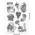 thumbnail image 2 of Women's Objects Clear Stamps for Card Making Lady Flower Clear Silicone Stamp Bag Hat Transparent Craft Seal Stamp Rubber Stamp DIY, 2 of 7